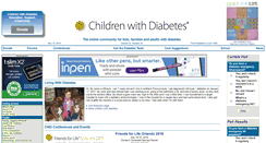 Desktop Screenshot of childrenwithdiabetes.com