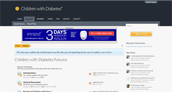 Desktop Screenshot of forums.childrenwithdiabetes.com