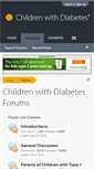 Mobile Screenshot of forums.childrenwithdiabetes.com